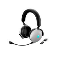 Esta es la imagen de audifonos con microfono dell gaming alienware aw920h inalambricos usb-a ubs-c lunar light 520-aavf