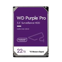 Esta es la imagen de disco duro interno wd purple pro 22tb 3.5 escritorio sata3 6gb/s 512mb 7200rpm 24x7 ia dvr nvr 1-16 bahias 1-64 camaras wd221purp