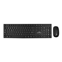 Esta es la imagen de kit inalámbrico dust silencioso teclado + mouse resistente a derrames - negro
