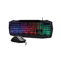 Esta es la imagen de kit teclado y mouse balam rush squad master ktm333 / multimedia / ergonomico / alambrico / iluminacion arcoiris / membrana / 3200 dpi / windows - mac - ios -android / br-936293