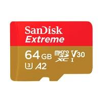 Esta es la imagen de memoria sandisk micro sdxc 64gb extreme 170mb/s 4k clase 10 a2 v30 c/adaptador sdsqxah-064g-gn6ma
