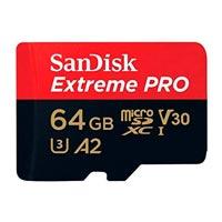 Esta es la imagen de memoria sandisk micro sdxc 64gb extreme pro 200mb/s 4k clase 10 a2 v30 c/adaptador sdsqxcu-064g-gn6ma