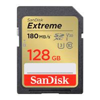 Esta es la imagen de memoria sandisk sdxc 128gb extreme 180mb/s 4k clase 10 u3 v30 sdsdxva-128g-gncin