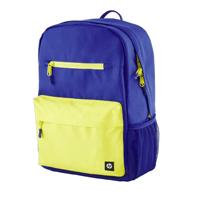 Esta es la imagen de mochila backpack hp campus blue para laptop de 15.6 pulgadas/ nylon/ bolsillo para termo/ azul