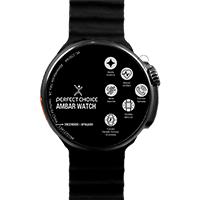 Esta es la imagen de reloj inteligente smartwatch con pantalla redonda amoled de 1.43 pulgadas perfect choice amber - negro/sustituye a reloj-71/pc-270126