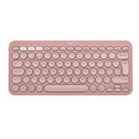Esta es la imagen de teclado logitech pebble keys 2 k380s rosa inalambrico easy-switch bluetooth logi bolt no incluido. (español)