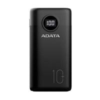 Esta es la imagen de bateria de respaldo power bank adata p10000qcd 10000mah/2 usb a/ 1 usb c/indicador de carga digital/negro (ap10000qcd-dgt-cbk)