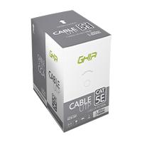 Esta es la imagen de bobina de cable utp cat5e ghia cca gris 305m 24 awg 1000ft certificacion ce / rohs