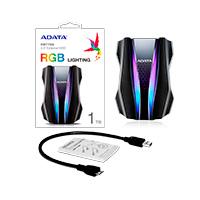 Esta es la imagen de disco duro externo adata hd770g 1tb portatil 2.5 usb 3.2 negro windows mac linux contragolpes gaming rgb (ahd770g-1tu32g1-cbk)