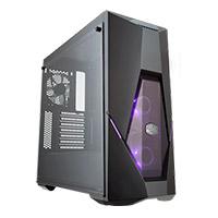 Esta es la imagen de gabinete cooler master qube 500 flatpack / e-atx / atx / micro atx / itx / psu sfx/sfx-l/ atx / negro