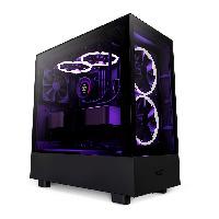 Esta es la imagen de gabinete nzxt h5 elite/negro/con ventana/midi-tower/micro-atx/rgb/gamer