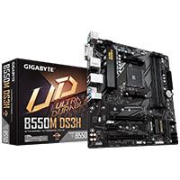 Esta es la imagen de mb gigabyte b550 amd s-am4 3a gen/4xdrr4 3200mhz/pcie 4.0/hdmi/dvi/4xusb 3.2/m.2/micro atx/gama media