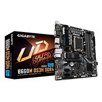 Esta es la imagen de mb gigabyte b660 intel s-1700 12a gen/4xddr4 3200mhz/hdmi/dp/3x usb 3.2/micro atx/gama media