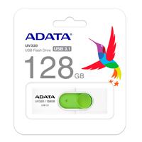 Esta es la imagen de memoria adata 128gb usb 3.2 uv320 retractil blanco-verde (auv320-128g-rwhgn)