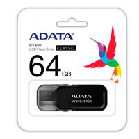 Esta es la imagen de memoria adata 64gb usb 2.0 uv240 negro (auv240-64g-rbk)