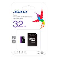 Esta es la imagen de memoria adata micro sdhc 32gb uhs-i clase 10 c/adaptador (ausdh32guicl10-ra1)