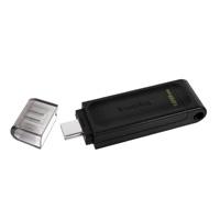 Esta es la imagen de memoria kingston 128gb usb-c 3.2 gen 1 alta velocidad / datatraveler 70 negro (dt70/128gb)