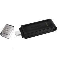 Esta es la imagen de memoria flash usb kingston data traveler 70 64gb gen 1 3.2 tipo c negro (dt70/64gb)