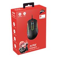 Esta es la imagen de mouse xpg primer switch omron optico pmw 3360 12000 dpi 50g 250 ips alambrico usb tipo a gamer rgb color negro (primer-bkcww)