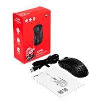 Esta es la imagen de mouse xpg slingshot switch optico pixart pmw 3360 400-12000 ppp 250 ips 6 botones usb tipo a led 4 modos de iluminacion gamer color negro (slingshot-bkcww)