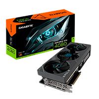 Esta es la imagen de tarjeta de video gigabyte nvidia rtx4080 pcie x16 4.0/16gb/gddr6x/256bit/estandar/gama alta/gamer