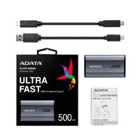 Esta es la imagen de unidad de estado solido ssd externo adata se880 500gb portatil usb 3.2 usb tipo c gris titanio windows mac linix android ps4/5 xbox series x s (aeli-se880-500gcgy)