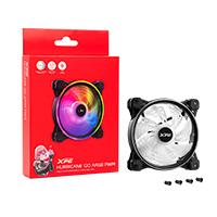 Esta es la imagen de ventilador xpg huracane 120 argb pwm de 4 contactos 2000 rpm para pc con bajo nivel de ruidos gamer (hurricane120argbpwm-bkcww)