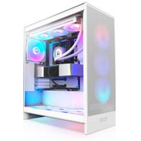 Esta es la imagen de gabinete nzxt h7 flow rgb/blanco/midi-tower/gamer