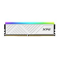 Esta es la imagen de memoria adata udimm ddr4 16gb pc4-25600 3200mhz cl16 288pin 1.35v xpg spectrix d35g rgb blanco con disipador pc/gamer/ alto rendimiento (ax4u320016g16a-swhd35g)