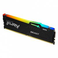 Esta es la imagen de memoria ram kingston fury beast ddr5 black 16gb 5200mhz cl40 rgb (kf552c40bba-16)