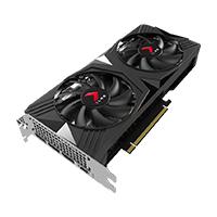 Esta es la imagen de tarjeta de video pny geforce rtx 4060 ti verto oc dual fan std/ 8gb gddr6 / dp 1.4a / hdmi 2.1 / pcie 4.0 x16 / gama alta / gamer