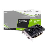 Esta es la imagen de tarjeta de video pny nvidia gtx 1650 dual fan/x16 3.0/gddr6/4 gb /dp 1.4/hdmi 2.1/gama media/gamer