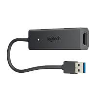 Esta es la imagen de adaptador logitech screen share hdmi a usb 3.0 para videoconferencia