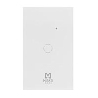 Esta es la imagen de apagador inteligente de pared mirati de 1 apagador touch wifi 2.4hz bluetooth // compatible con android e ios // funciona con alexa y asistente de google