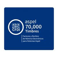 Esta es la imagen de aspel 70000 timbres (para facture