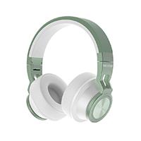 Esta es la imagen de audifonos backdrop inalambricos de diadema bluetooth - alambricos color blanco con verde