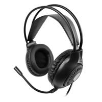 Esta es la imagen de audifonos diadema alambricos con microfono flexible para streaming 3.5mm trrs perfect choice stream pro - negro