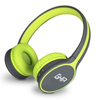 Esta es la imagen de audifonos diadema bluetooth ghia n1 hifi sound verde/gris 10m alcance bt 4.2 bateria 300mah