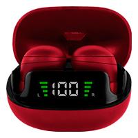 Esta es la imagen de audifonos mini inalambricos bluetooth tws perfect choice tiny beatz - rojo