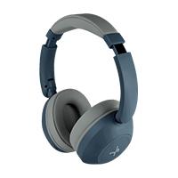 Esta es la imagen de audifonos on-ear inalambricos plegables manos libres con bt perfect choice soundia - azul