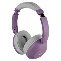 Esta es la imagen de audifonos on-ear inalambricos plegables manos libres con bt perfect choice soundia - morado