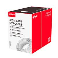 Esta es la imagen de bobina/ dahua/ pfm923i-6un-c/ bobina de cable utp 100% cobre / categoria 6 / color blanco / interior / 305 metros / redes / video/