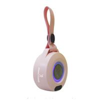 Esta es la imagen de bocina inalambrica bluetooth portatil recargable luz rgb funcion tws perfect choice handy - rosa