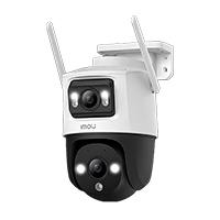 Esta es la imagen de camara ip / imou / ipc-s7xn-10m0wed / cruiser dual 5 mp 5 mp / wifi / dual lens - pt y fija / full color / exterior / alarma / audio bidireccional / luz led / auto tracking / ranura micro sd / onvi