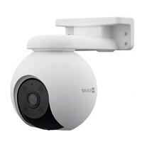 Esta es la imagen de camara pt 3k ezviz cs-h8-3k 5mp / cobertura panoramica 360 / deteccion humana / deteccion de vehiculo/ sirena / luz parpadeante / colores en oscuridad / micro sd / presets / exterior