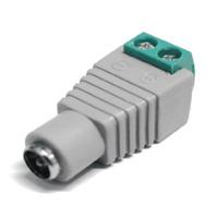 Esta es la imagen de conector de energia/ saxxon/ psubr13h - bolsa de 10 conectores hembra para fuentes de alimentación/ terminales tipo tornillo positivo y negativo/ resistente a la oxidación