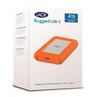 Esta es la imagen de disco duro externo lacie rugged usb-c 4tb 2.5 portatil usb 3.1 naranja-plata windows mac contragolpes agua y polvo