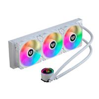 Esta es la imagen de enfriamiento liquido gamer balam rush hydrox pro hx30 / 3 ventiladores / 120mm / iluminacion argb / rodamiento hidraulico / 50 cfm / silencioso 30 db / 2400 rpm / blanco / br-937351