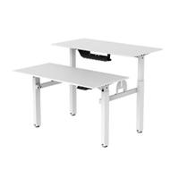 Esta es la imagen de escritorio acteck ergo desk v2 ed727 / ergonomico / doble altura / control inteligente / altura ajustable / max 80 kg estatico / acero - abs - aglomerado / blanco / ac-937276