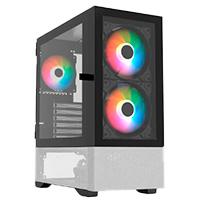 Esta es la imagen de gabinete gamer balam rush nitrox crystal 5500 cbw / media torre / atx